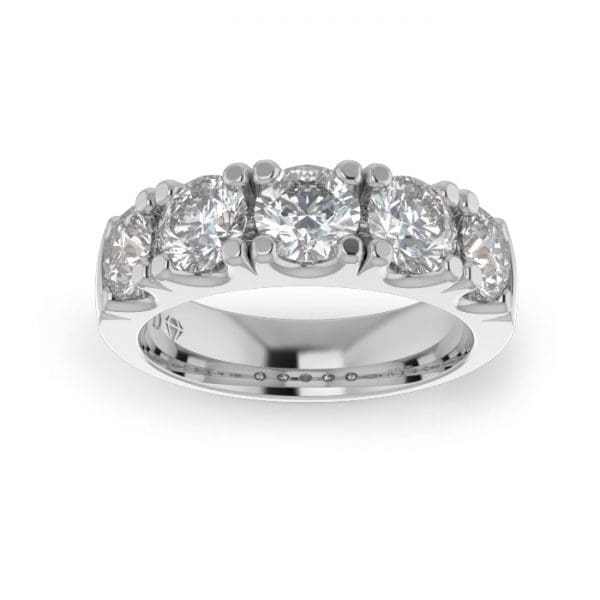 Ladies-Wedding-Platinum-Diamond-Ring-Scallop-Pave-5mm